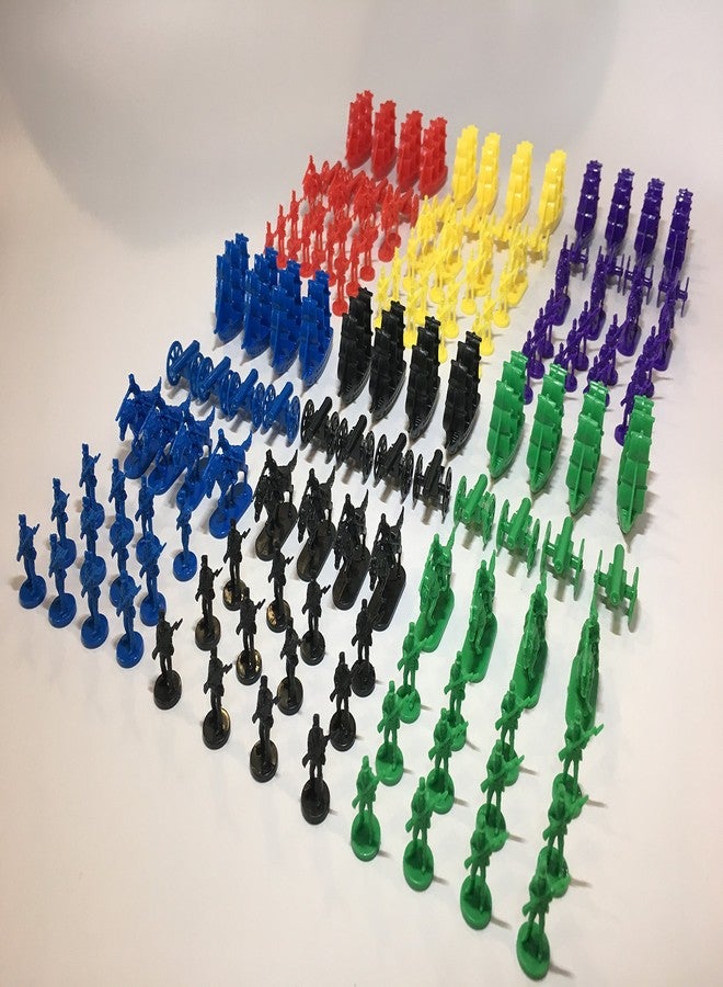 Morrison Games Napoleonic & Civil War Military Miniatures (Set of Six Colors): Plastic Toy Soldiers Set: Infantry, Cavalry, Artillery, Ships: Red, Blue, Yellow, Green, Black, and Purple Colors - Image 3